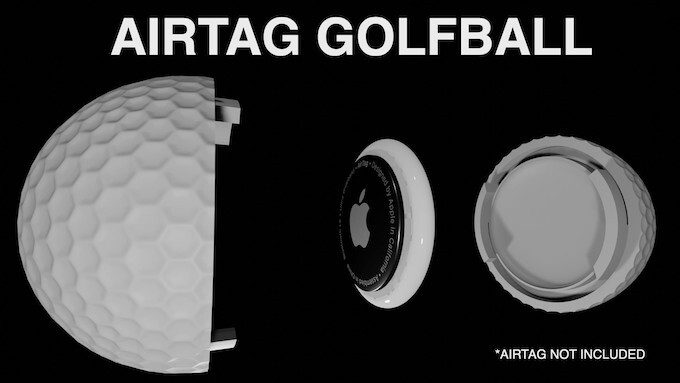 AirTag内蔵ゴルフボール（出典：Kickstarter）