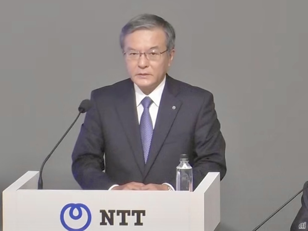 日本電信電話（NTT）で代表取締役社長を務める島田明氏